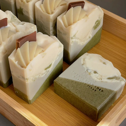 **Enchanted Forest - Botanical Artisan Soap | Aromatic Cold Process Soap** 🌿✨